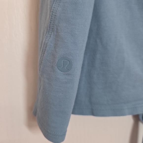 Lululemon•Time to Restore Tank•Cross tie back Sleeveless•LIKE NEW•Aqua Smoke• S - Picture 11 of 14